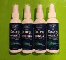 4 - Downy Travel Sized Wrinkle Release 3 oz Spray, (12 oz. Total)