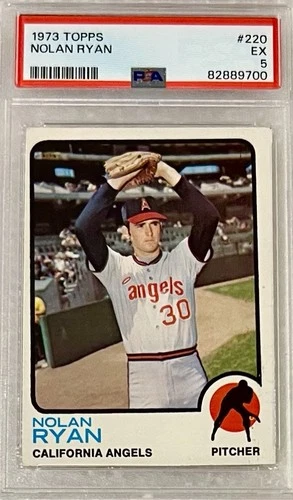 1973 Topps NOLAN RYAN Baseball Card #220 PSA -5 EX #82889700 “Great Card”