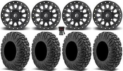 Fuel Vector Beadlock 15'' Wheels 32'' MotoVator Tires Can-Am Defender