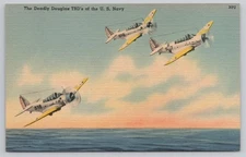 Postcard The Deadly Douglas TBD's of the U.S. Navy A10550