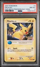 PSA 8 PIKACHU 9 POP SERIES 6 STAMPED POKEMON DAY NM- MINT on eBay
