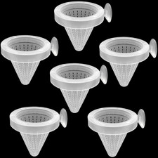6PCS Aquarium Live Red Worm Feeding Cone Cup Plastic Frozen Brine Shrimp Fish Fe