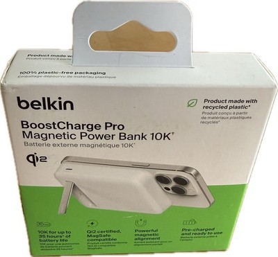 Belkin BoostCharge PRO Magnetische Powerbank  Qi2 15W 10000mAh Stand, Weiß