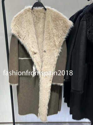 メル30077様 ZARA NEW WOMAN REVERSIBLE FAUX FUR DOUBLE-FACED COAT MINK XS-XXL