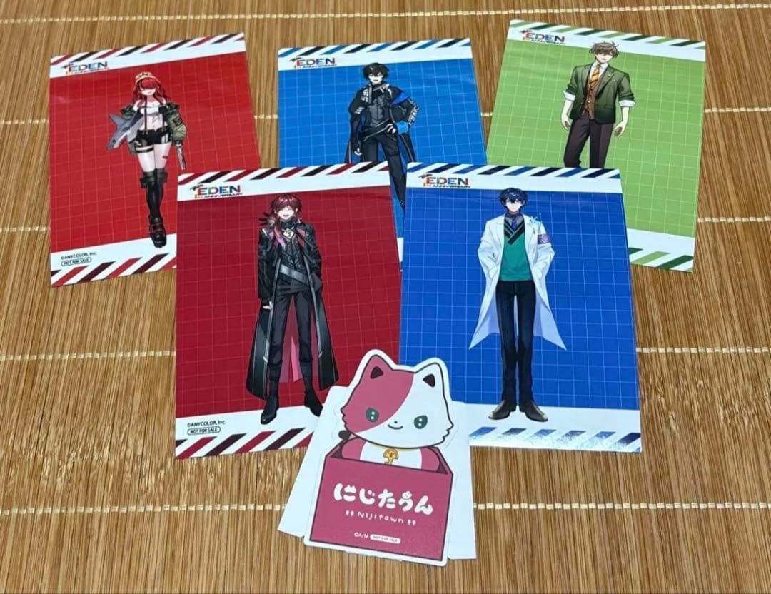 Nijisanji Eden Team 1st Anniversary Bromide 5pc Set (Vincent, Patterson, Evans,