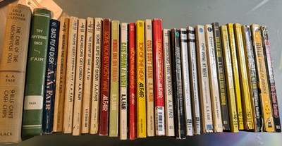 A.A.FAIR - Lot of 28 Vintage Paperback & Hardcover - Erle Stanley Gardner Alias