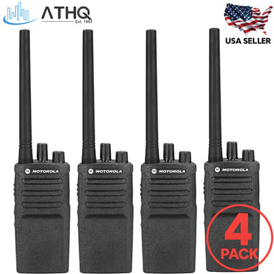 PACK OF 4 Motorola RMV2080 VHF 2-Way Radio 2W 8-Channel Business Walkie Talkie
