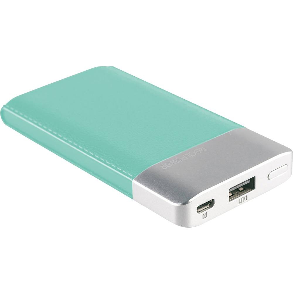 Batterie externe RealPower PB-4000 de 4000 mAh en lithium-polymère bleu