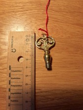 Antik Uhrenschlüssel Messing mit Verzierung Uhr Schlüssel