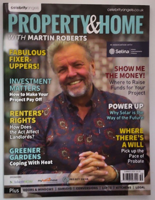 Celebrity Angels magazine Summer 2026 Property & Home with Martin Roberts