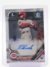RECE HINDS 2019 BOWMAN CHROME 1ST AUTO ROOKIE #CDA-RH REDS Q5677
