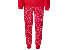 Family Pajamas Big Kids Merry Family Pajama Pants Red Size 6-7
