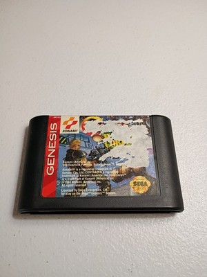 Sega Genesis Game Only Contra Hard Corps Tested Works Damaged Label