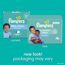 Pampers Complete Clean Baby Fresh Baby Wipes 3-Pack 216 Wipes Select