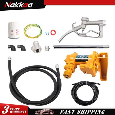 20GPM 12V Fuel Transfer Pump w/ Particulate Filter  Diesel Gas Gasoline Kerosene