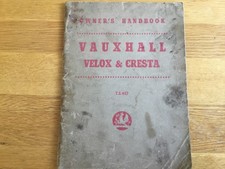 Vauxhall Velox & Cresta owners handbook, 1960