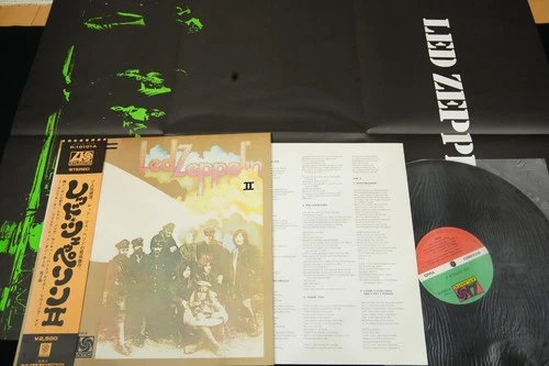 LED ZEPPELIN II complete w/poster JAPAN VINYL LP OBI GATEFOLD P-10101A