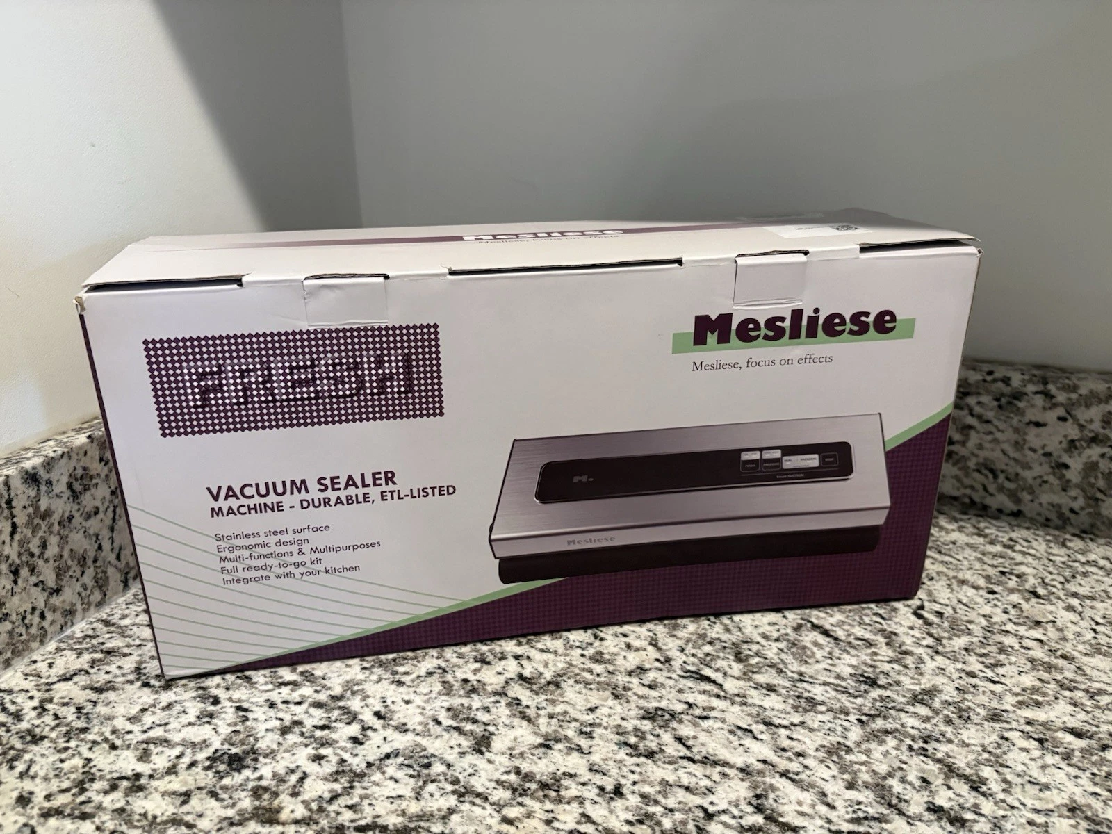 Mesliese Vacuum Sealer Machine Powerful 90Kpa Precision 6-in-1 Compact Food Kit