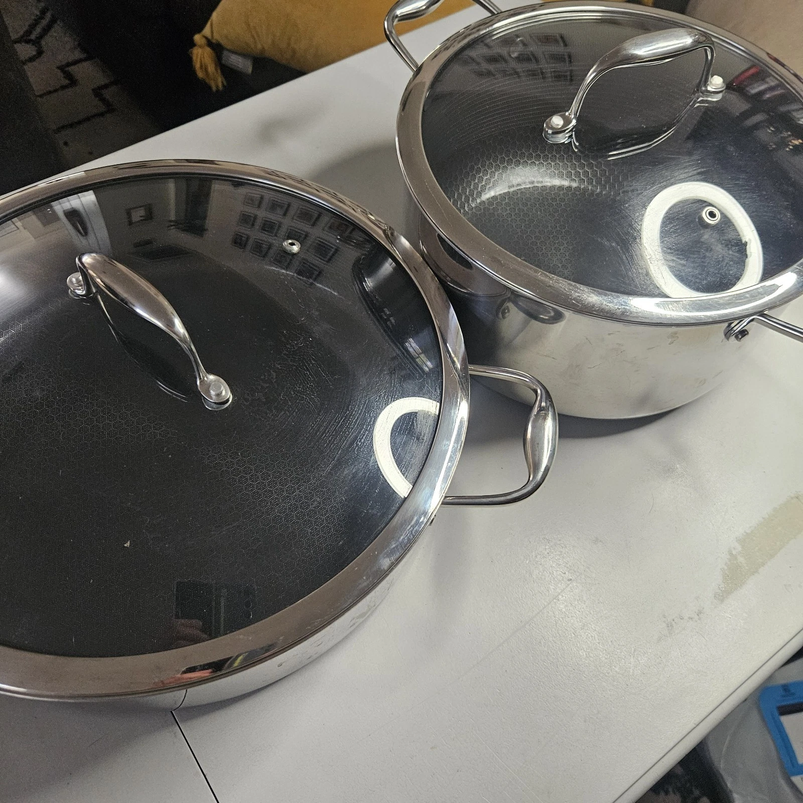 Hexclad Pots Set Of 2 Stockpots With Lids
Opens in a new window or tab