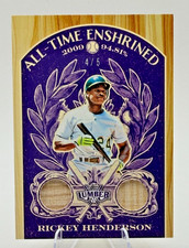 2025 Leaf Lumber Rickey Henderson All-Time Enshrined Game Used Bat /5