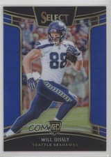 2018 Panini Select Concourse Blue Prizm 153/175 Will Dissly #45 8k4