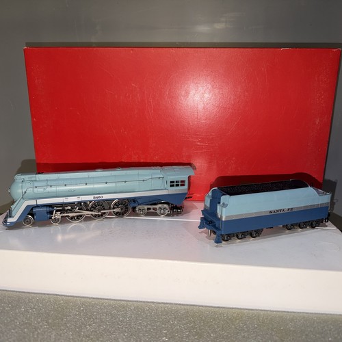 34/ Rivarossi 1583 Ho 4-6-4 Hudson Blue Goose Santa Fe OVP Geprüft | Condition: Gebraucht