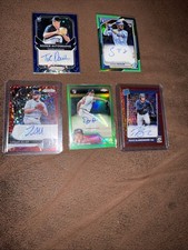 5 Auto Serialed Numbered Topps Chrome , Bowman Chrome, & 3 Mojo, Prizm 