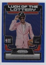 2023-24 Panini Prizm Luck of the Lottery Blue Wave Taylor Hendricks #10 1t4l