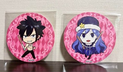 Fairy Tail Gray Fullbuster Juvia Lockser Chara-ani Cafe Coaster Set