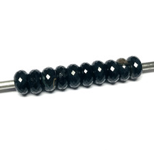 10 Pcs. Natural Black Tiger Eye's Gemstone 5mm Big Hole Large Hole Beads 14x8mm