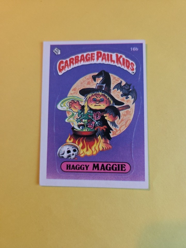 1985 Topps Garbage Pail Kids HAGGY MAGGIE 16b Series 1