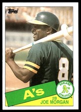 Joe Morgan 1985 Topps #352 Oakland Athletics FREE SHIPPING AutographDen