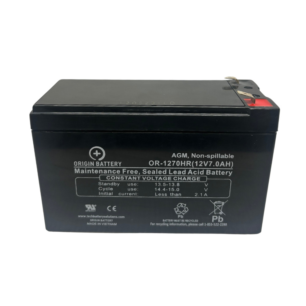 Rad2Go Sunbird Electric Scooter 12V 7AH SLA Battery Replacement Kit F2