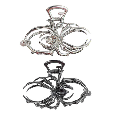 1pc Gothic Spider Hair Claw Clip Women Halloween Spider Hair Gripper Clip