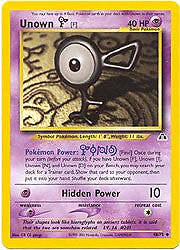 Pokemon Neo Discovery  48/75 Unown (Find) Card 