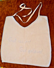 bavoir de rasage ancien pour barbe '' GUT RASIERT - GUT GELAUNT''