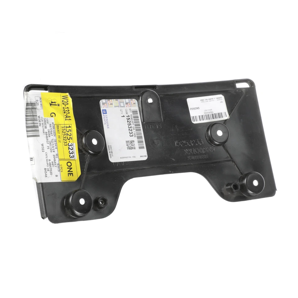 OEM NEW 2000-2010 Chevrolet Pontiac Front License Plate Frame Bracket 15253233 - Image 2 of 4