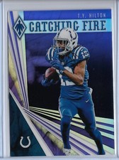 2019 Panini Phoenix T.Y. Hilton Catching Fire Purple Prizm 114/149