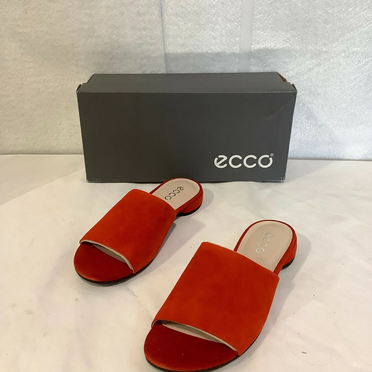 couscous lovgivning halvt Ecco Women&#039;s W Flat Sandal II 20840305604 Red Open Toe Wide Srap Slide  Sandals 7 | eBay