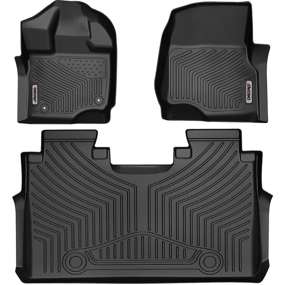 OEDRO Floor Mats Liners for 2015-2025 Ford F-150/F-150 Lightning Super Crew Cab