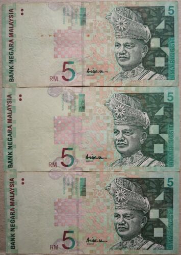 RM5 3 pcs Ali Abul Hassan center sign Note - Picture 1 of 2