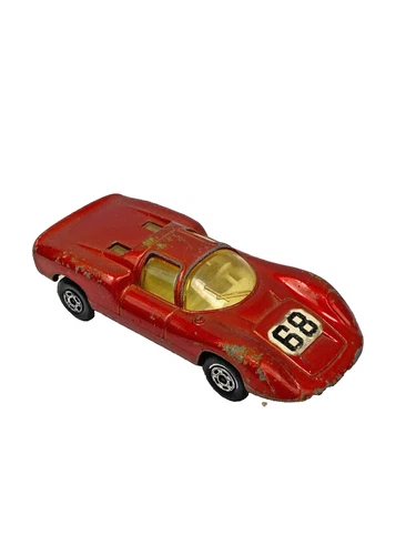 Matchbox No 68 Porsche RED 910 Diecast Toy Car 1970 Lesney Vintage