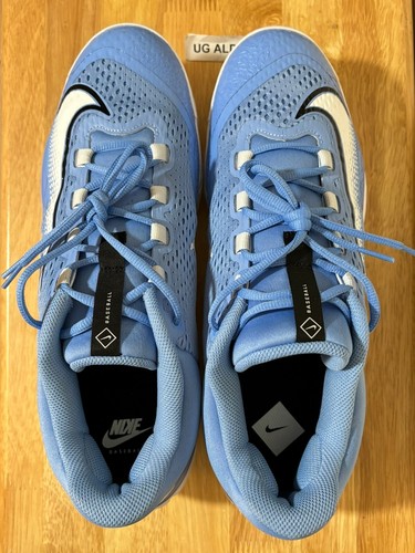 Nike Alpha Huarache Elite 4 Low UNC Blue Baseball Cleats Sz Men's 14 FN7222-600 - Picture 6 of 8