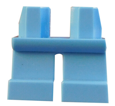 Lego 2 Stück kurze mittel blaue (medium blue) Beine Hosen 41879 City Basics Neu