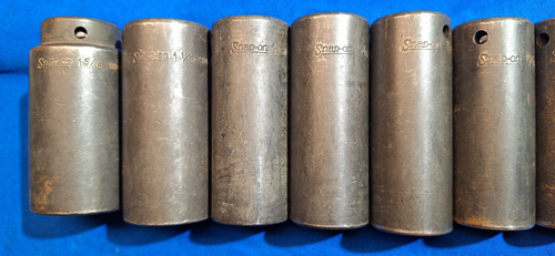 Snap-On 309SIMYA +2 11pc 1/2" dr SAE DEEP 6pt impact socket set 1-5/16" - 1/2" - Picture 2 of 10