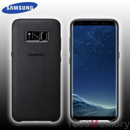 GENUINE Samsung Galaxy S8 SM-G950 Alcantara Back Cover Case Suede-Like Grey - Bild 1 von 1