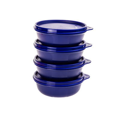Tupperware Hitparade Behälter Schüssel Set4x 300 ml  dunkelblau