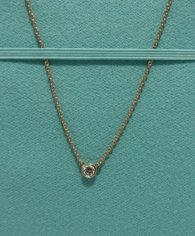 Tiffany & Co. Diamonds by the Yard Single Diamond Pendant Necklace