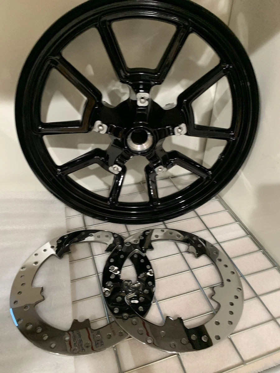 HARLEY FRONT DYNA LOW RIDER S 2014 17 CUSTOM GLOSS BLACK OEM