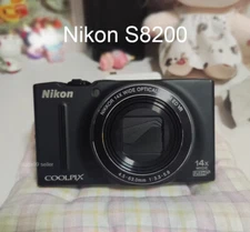 Nikon COOLPIX S8200 16.1MP 14x Optical Zoom Compact Digital Camera -Silver/Black